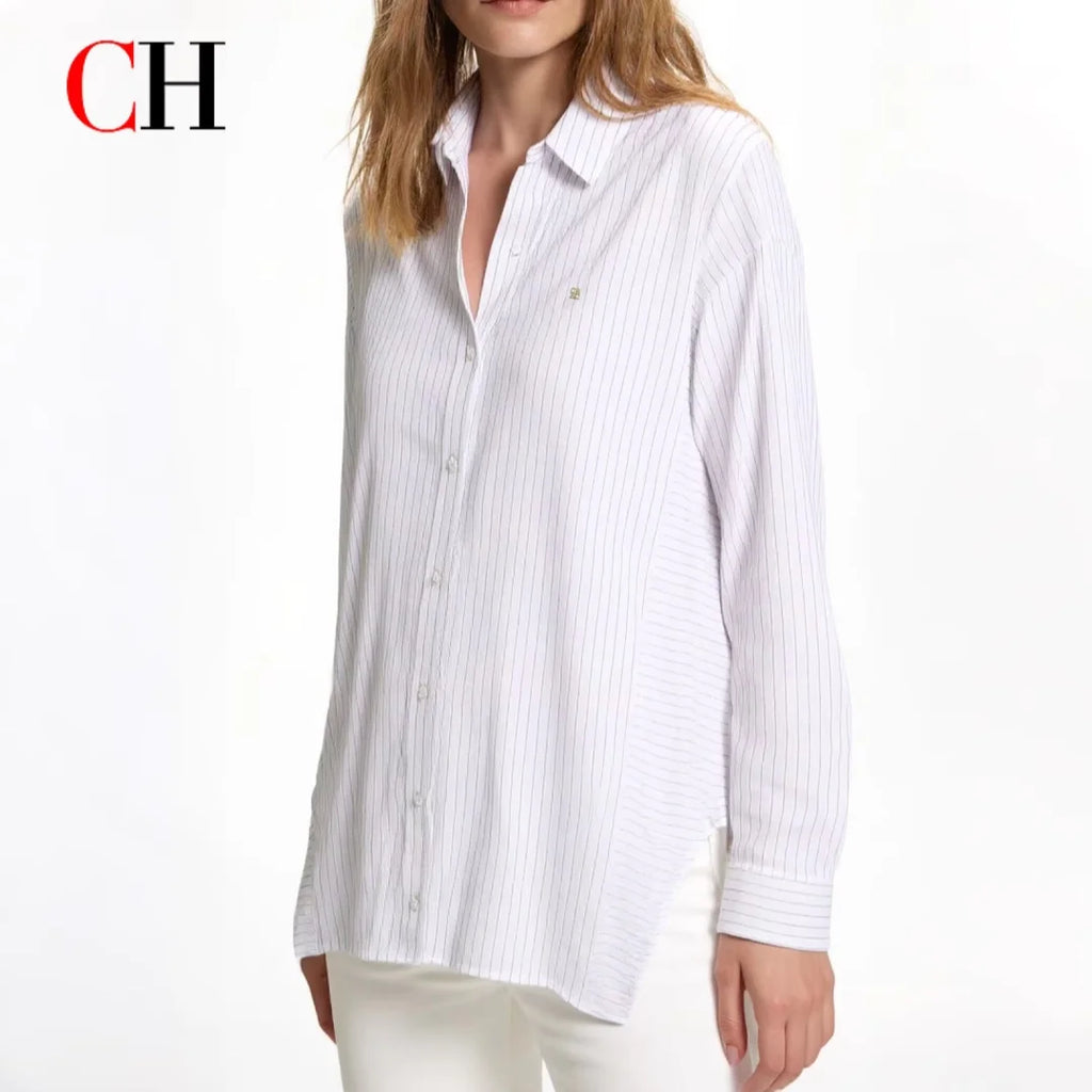 Vertical Stripe Long Sleeve Shirt