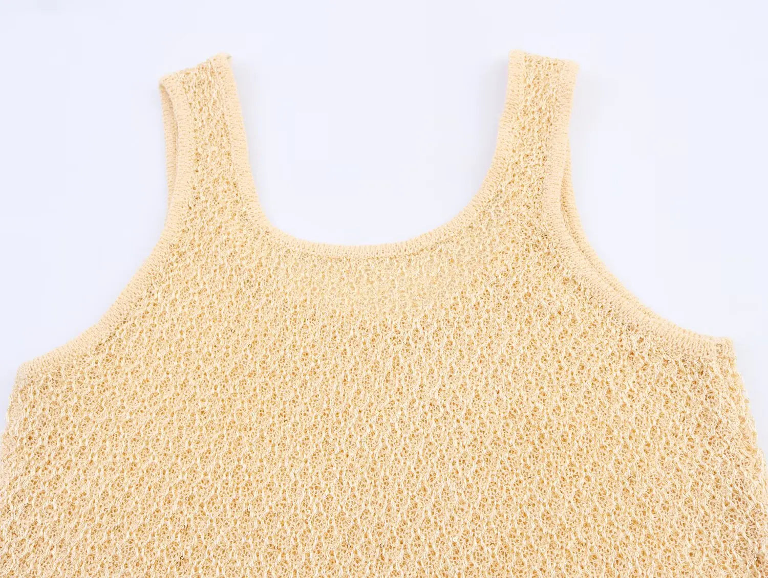 Pearl Detail Knit Vest Top