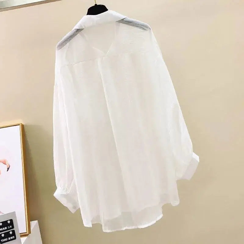 Sheer Chiffon Cardigan Cover-Up