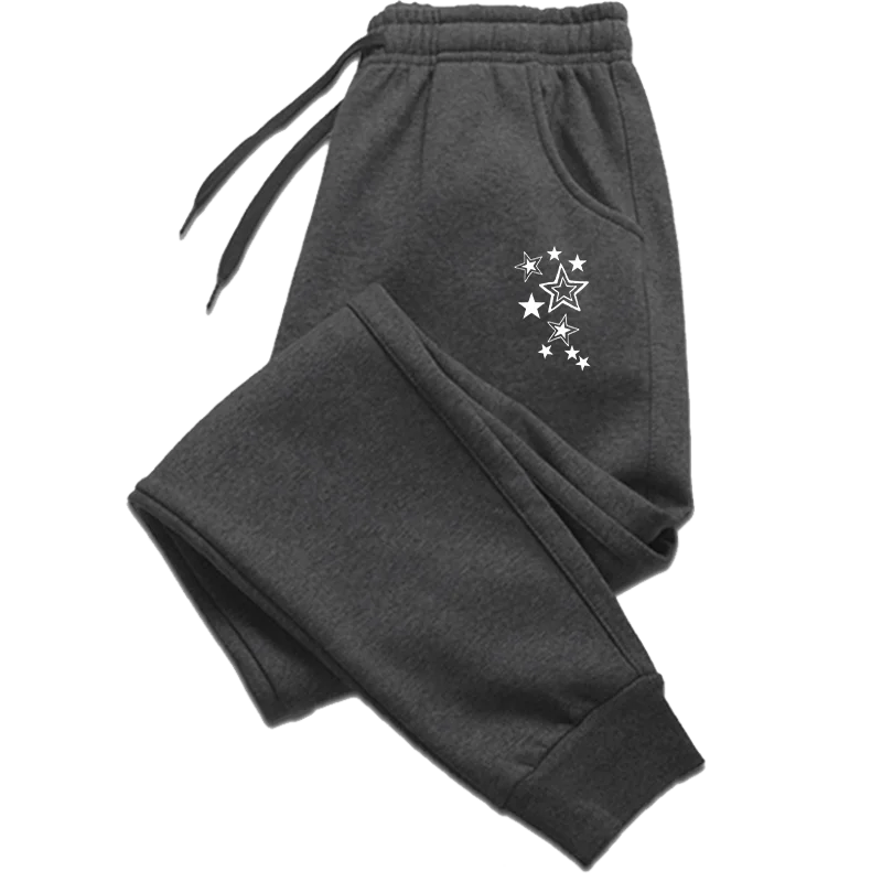 Star Print Wide-Leg Sweatpants