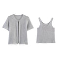 Pearl Detail Knit Vest Top