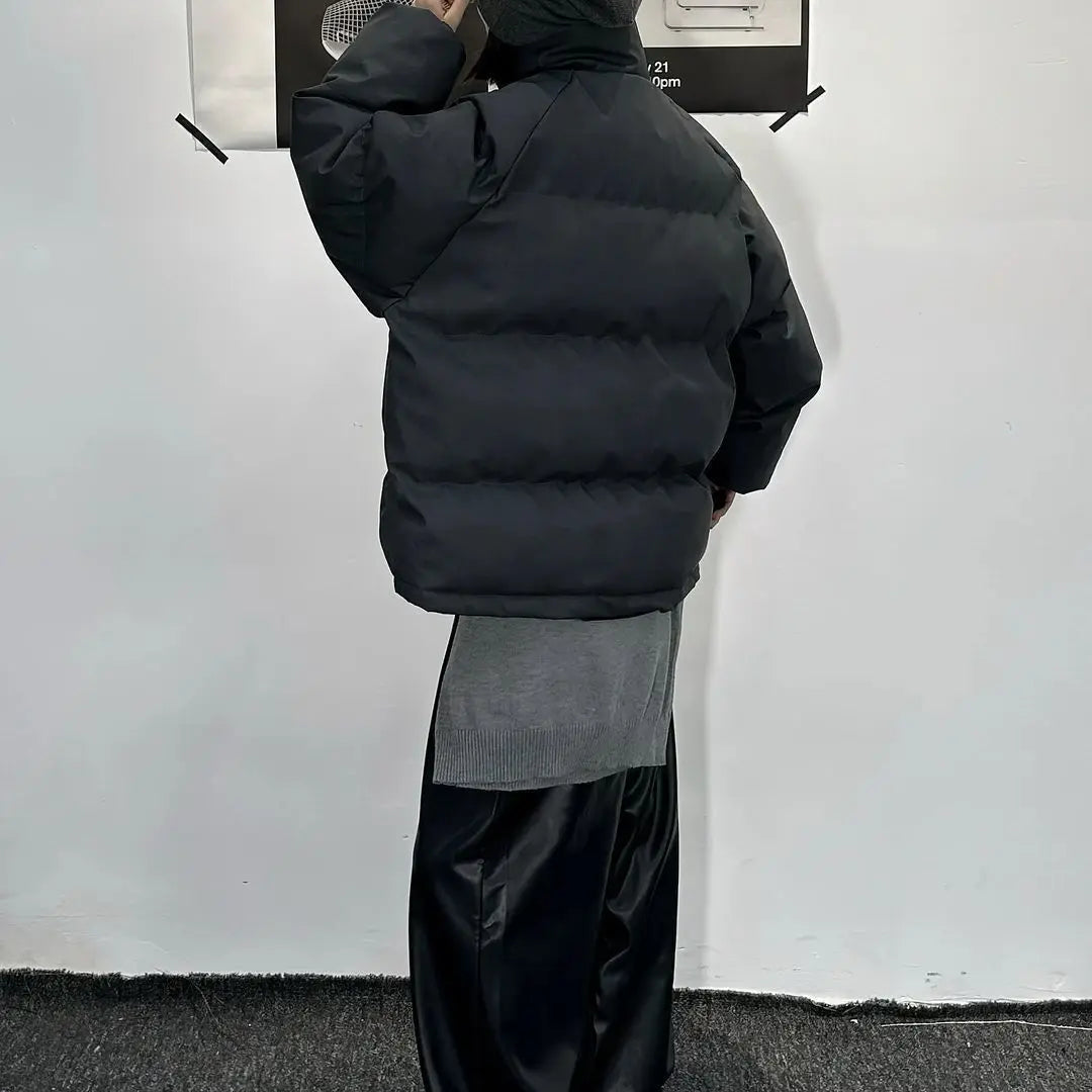 Oversized PU Leather Puffer Coat