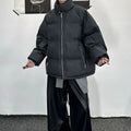 Oversized PU Leather Puffer Coat