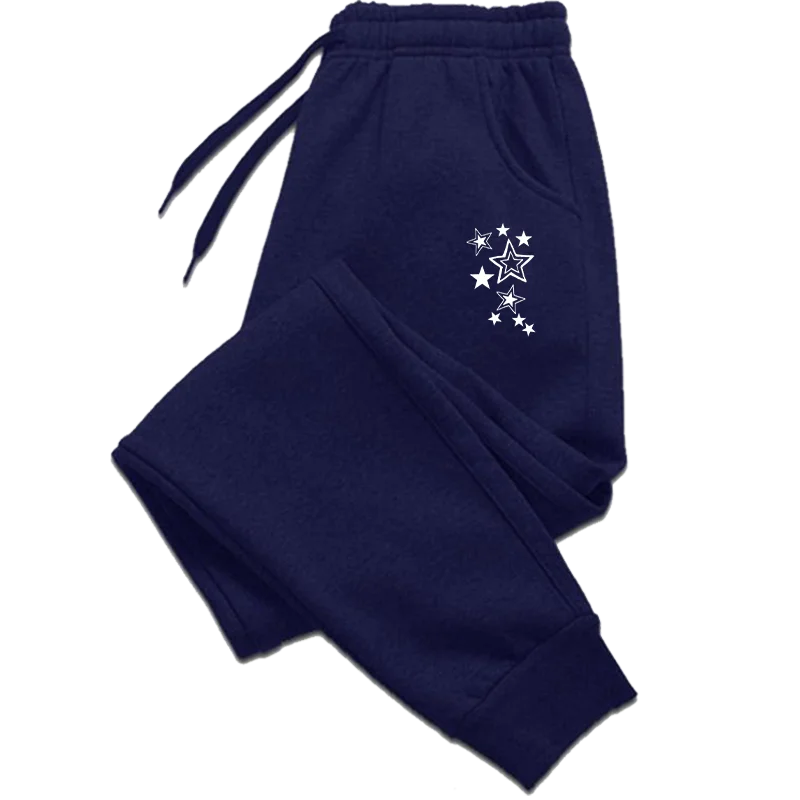 Star Print Wide-Leg Sweatpants