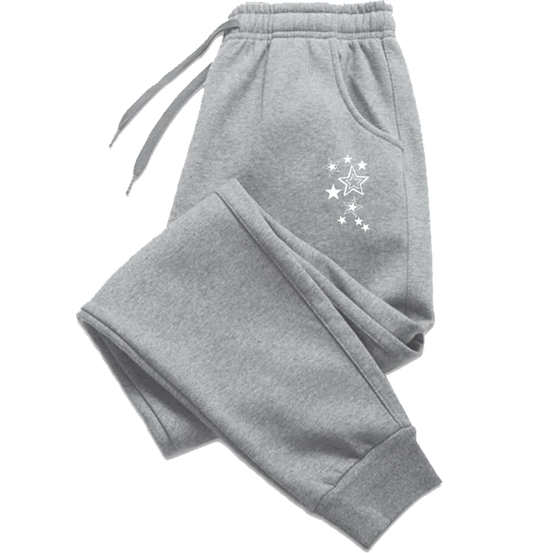Star Print Wide-Leg Sweatpants
