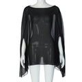 Sheer Chiffon Cover-Up Blouse